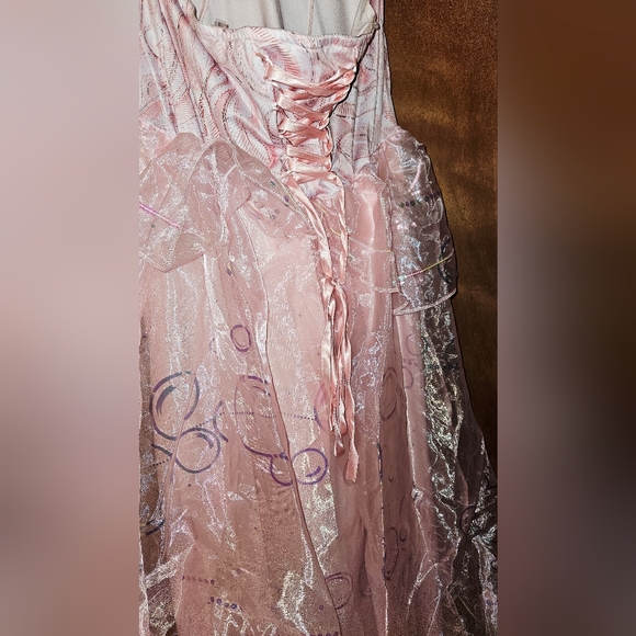 Spirit Pink Layered Kids Dress - Picture 2 of 7